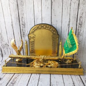 درع مع سيف تذكاري مع علم + مجسم#02