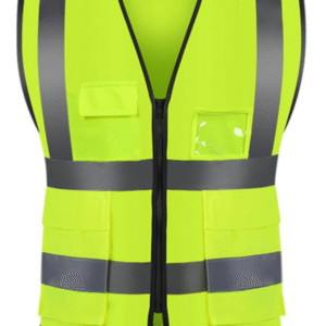 8#سترة سلامة عاكسة بجيوب اصفر